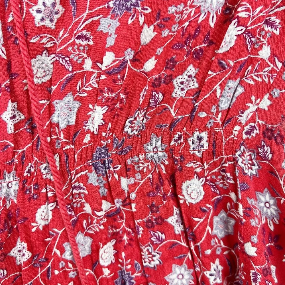 Free People a lucky Loosey Dress in Blood Orange Floral Sz XS - Picture 7 of 10
